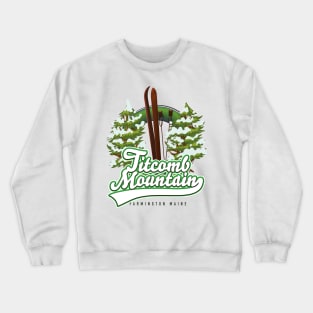 Titcomb Mountain Farmington Maine Ski logo Crewneck Sweatshirt